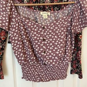 Purple Manteau Top